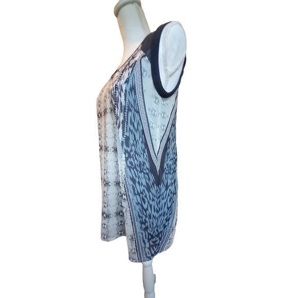 CAbi Black and White Short Sleeve Top - Picture 5 of 11